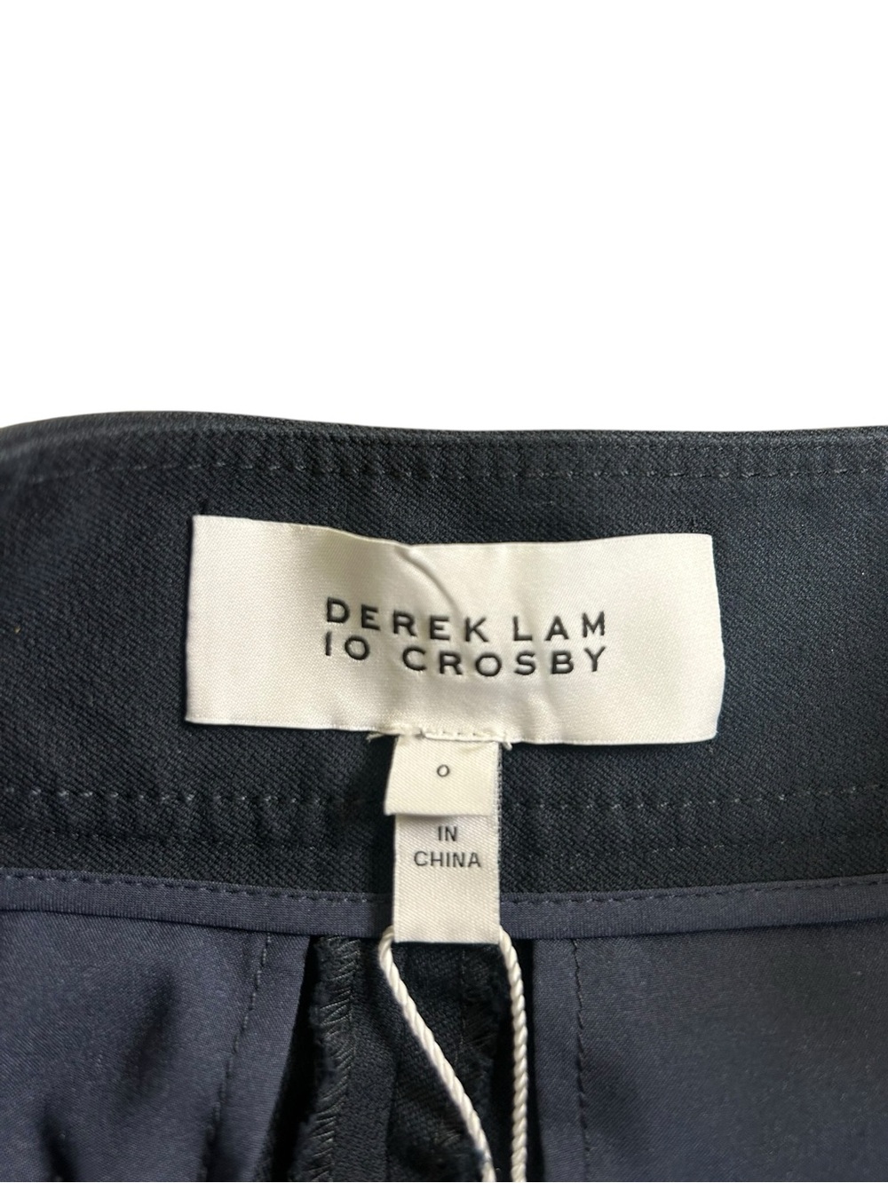 DEREK LAM 10 Crosby Robertson Sailor Shorts Navy Gold Button High Rise Sz 0 - Picture 3 of 11
